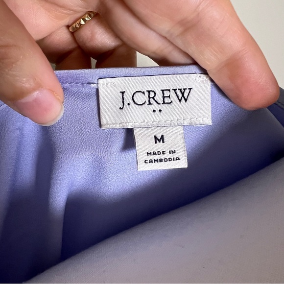 J.Crew Lilac Silk-Blend Tank Top M - Picture 6 of 6